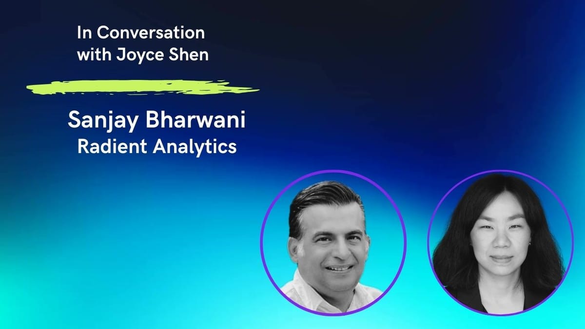 Interview with Sanjay Bharwani, CEO of Radient Analytics